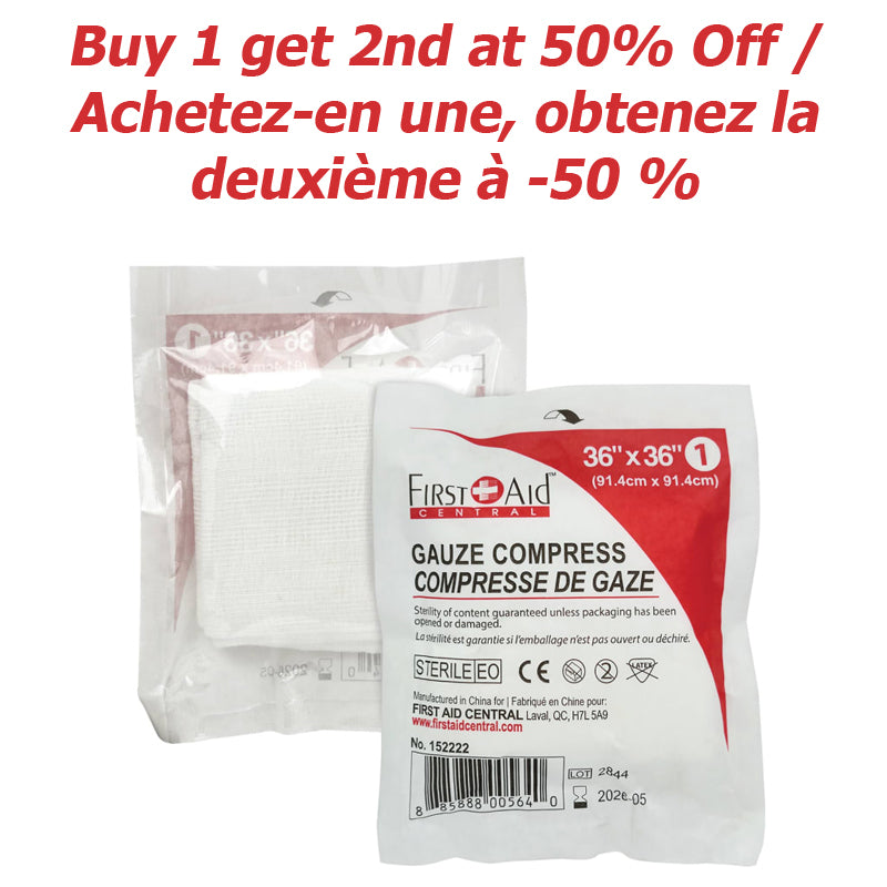 Gauze Compress, Sterile - 91.4 x 91.4cm (36" x 36")
