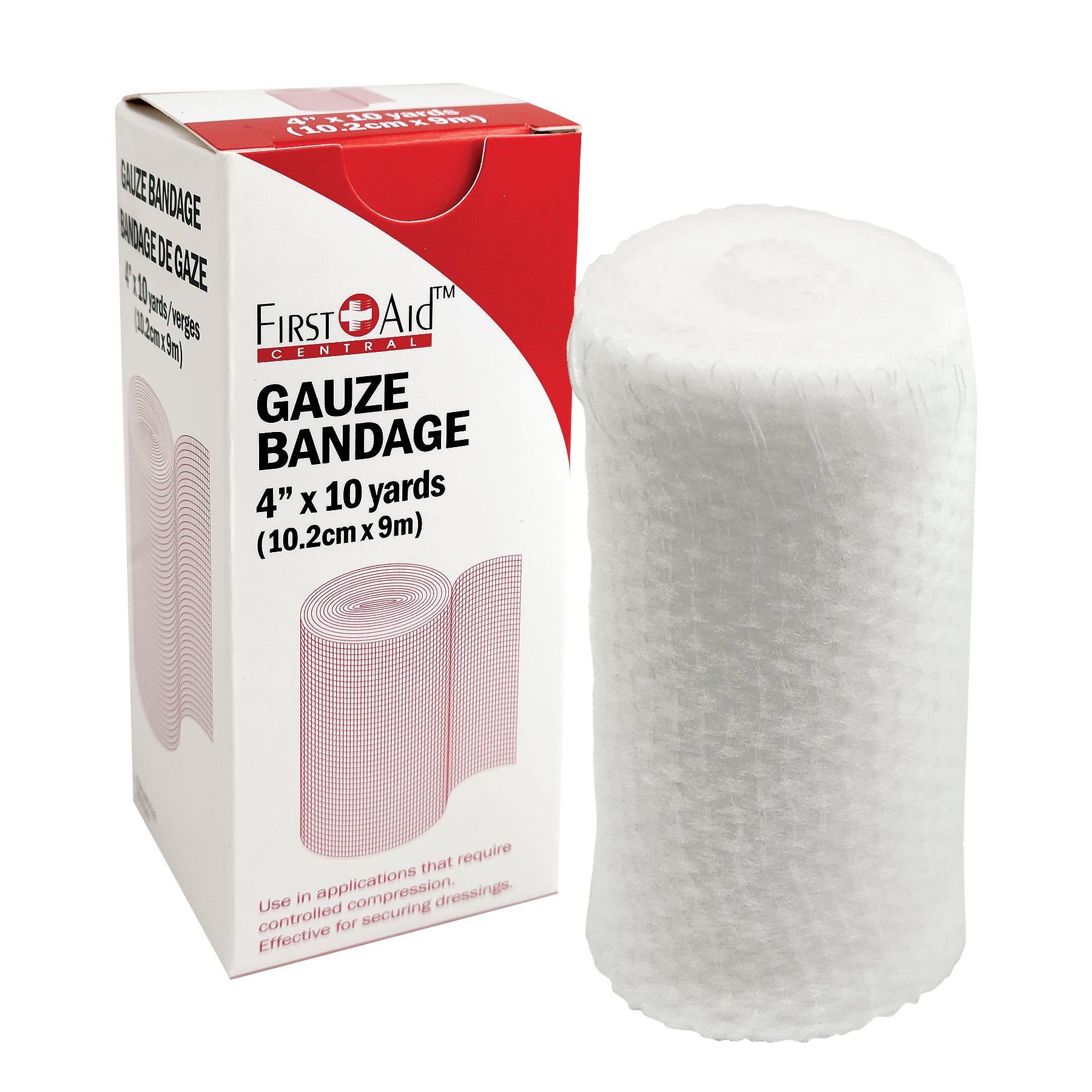 Conforming Gauze Bandages, 4" x 10 yards - In a box