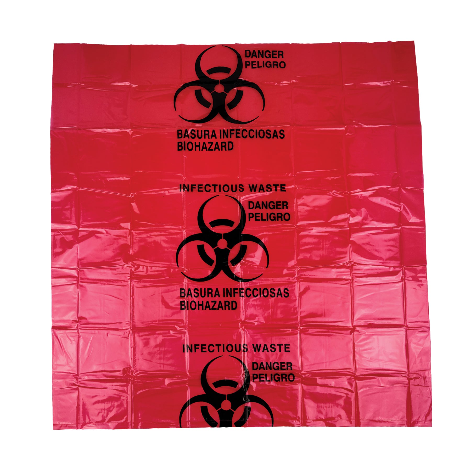 Biohazard Waste Bag 24" x 24" (10 Gallon)