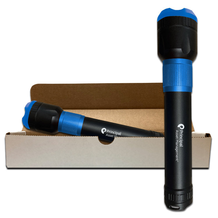 Lampe de Poche Ultra HD Rechargeable USB 3400 Lumen avec Batterie d’alimentation - Bleu