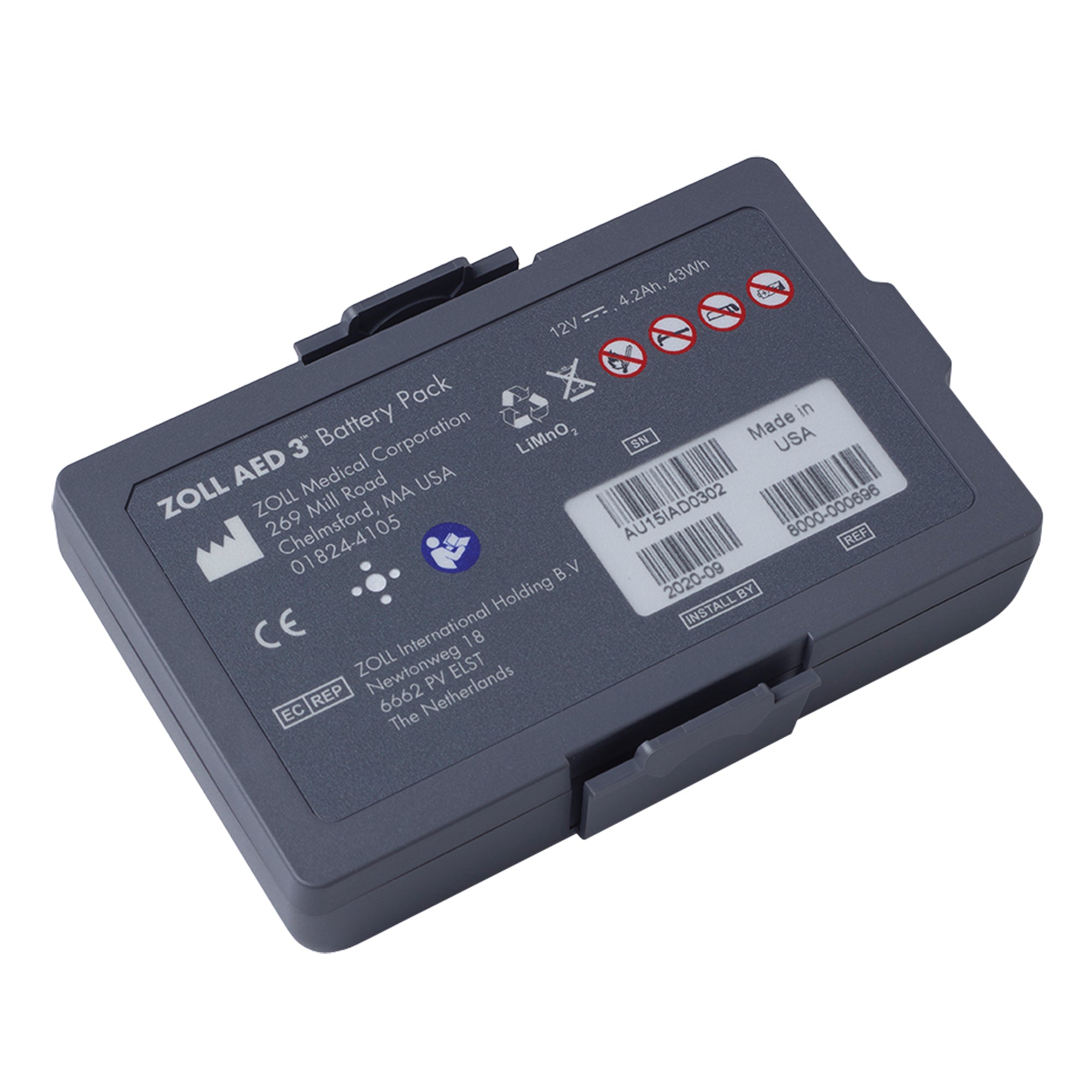 zemekisu333 Genuine Zoll AED 3 Smart Replacement Battery | Canadian red Cross