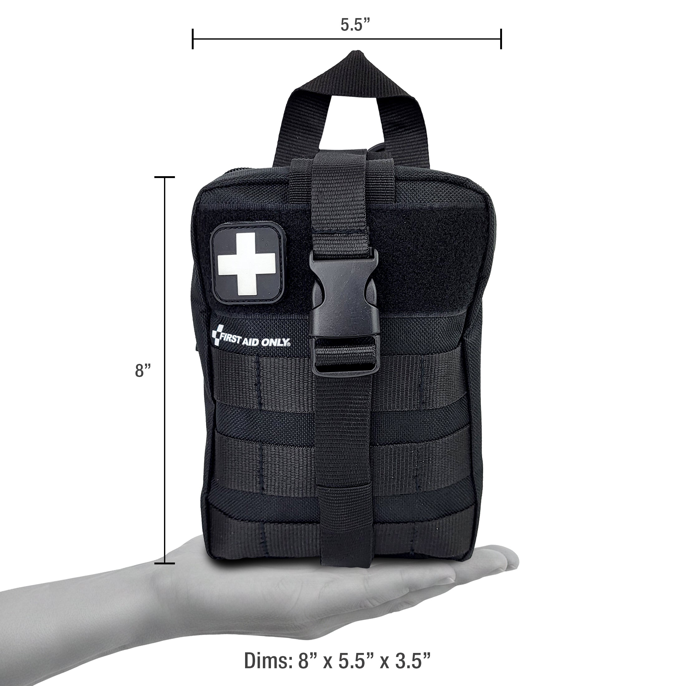 Wearable Tactical IFAK Bag, Black (Empty)