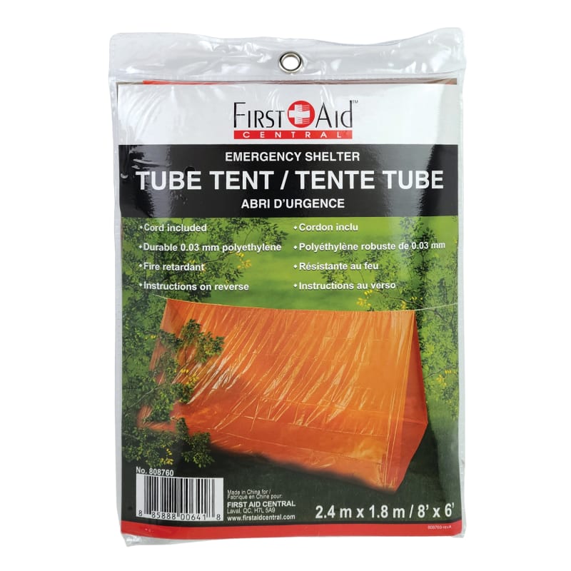 Tente tubulaire d'urgence 8' x 6'
