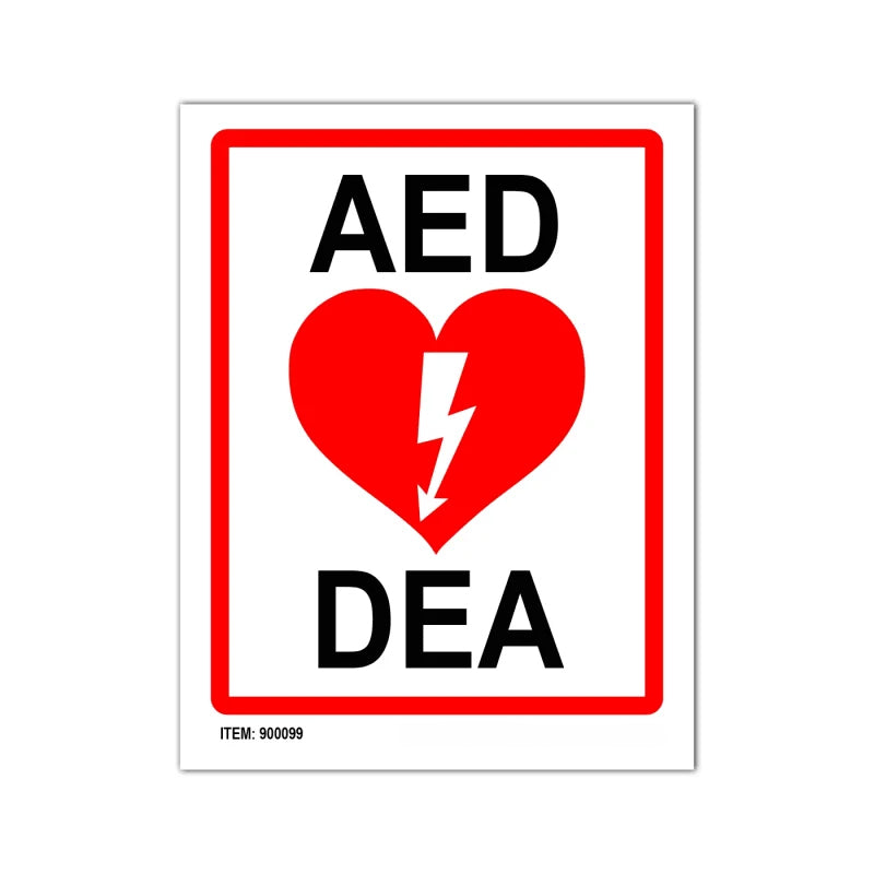 AED Large Sticker