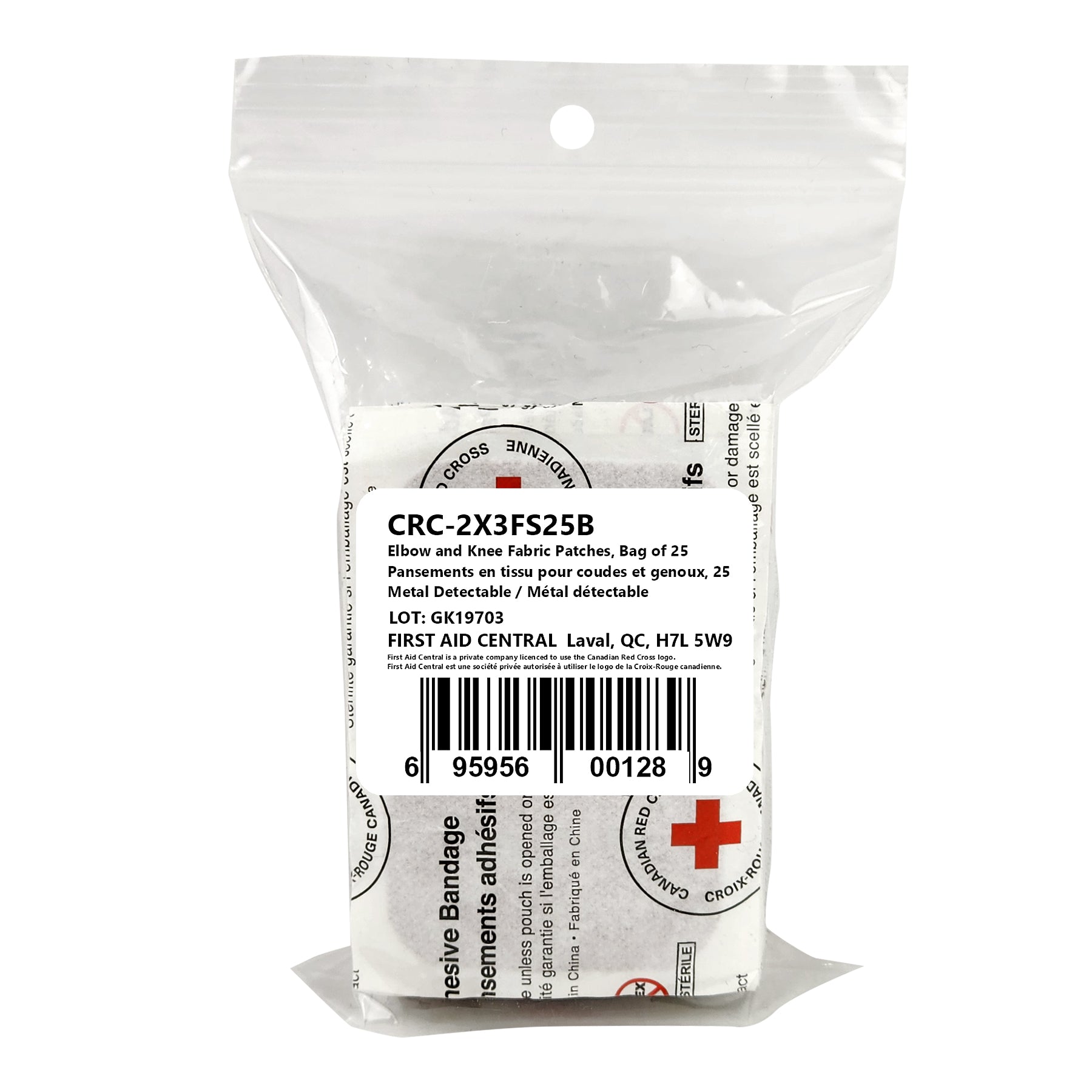 Fabric Bandage - 2" x 3" Patch (Food Grade) - Bag