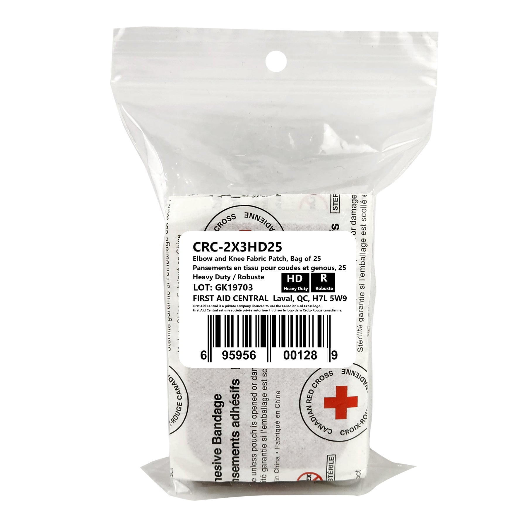 Bandage en tissu - Patch 2" x 3"