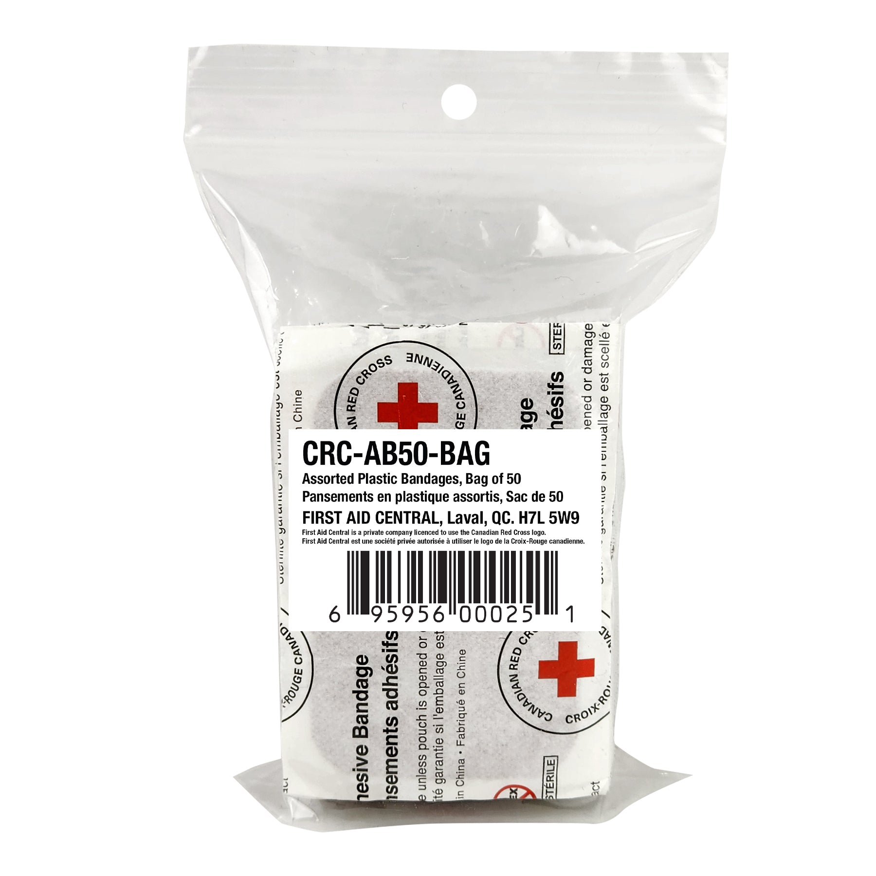 Bandages en plastique - Assortis - Sac