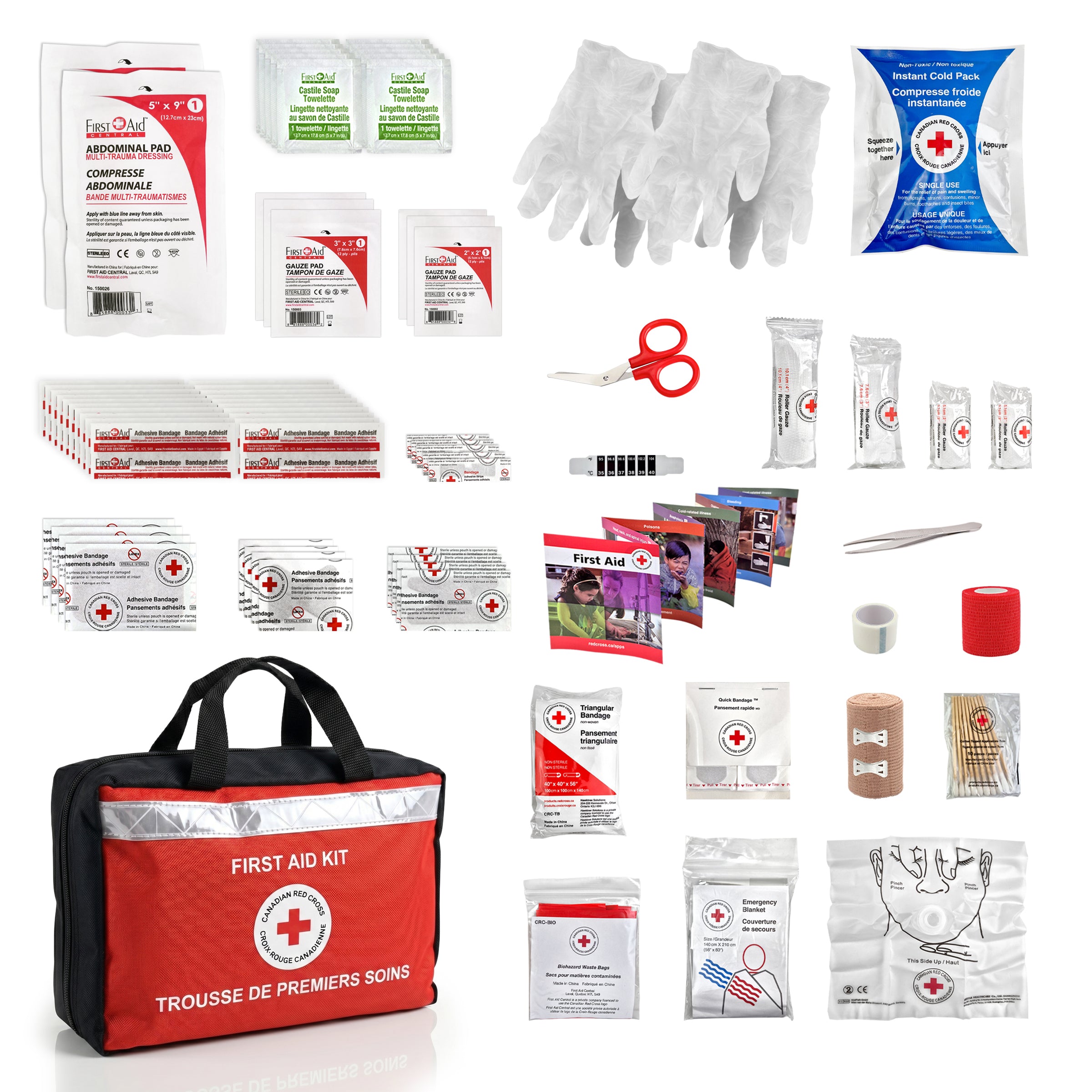 Trousse de premiers soins de base pour la garde d'enfants
