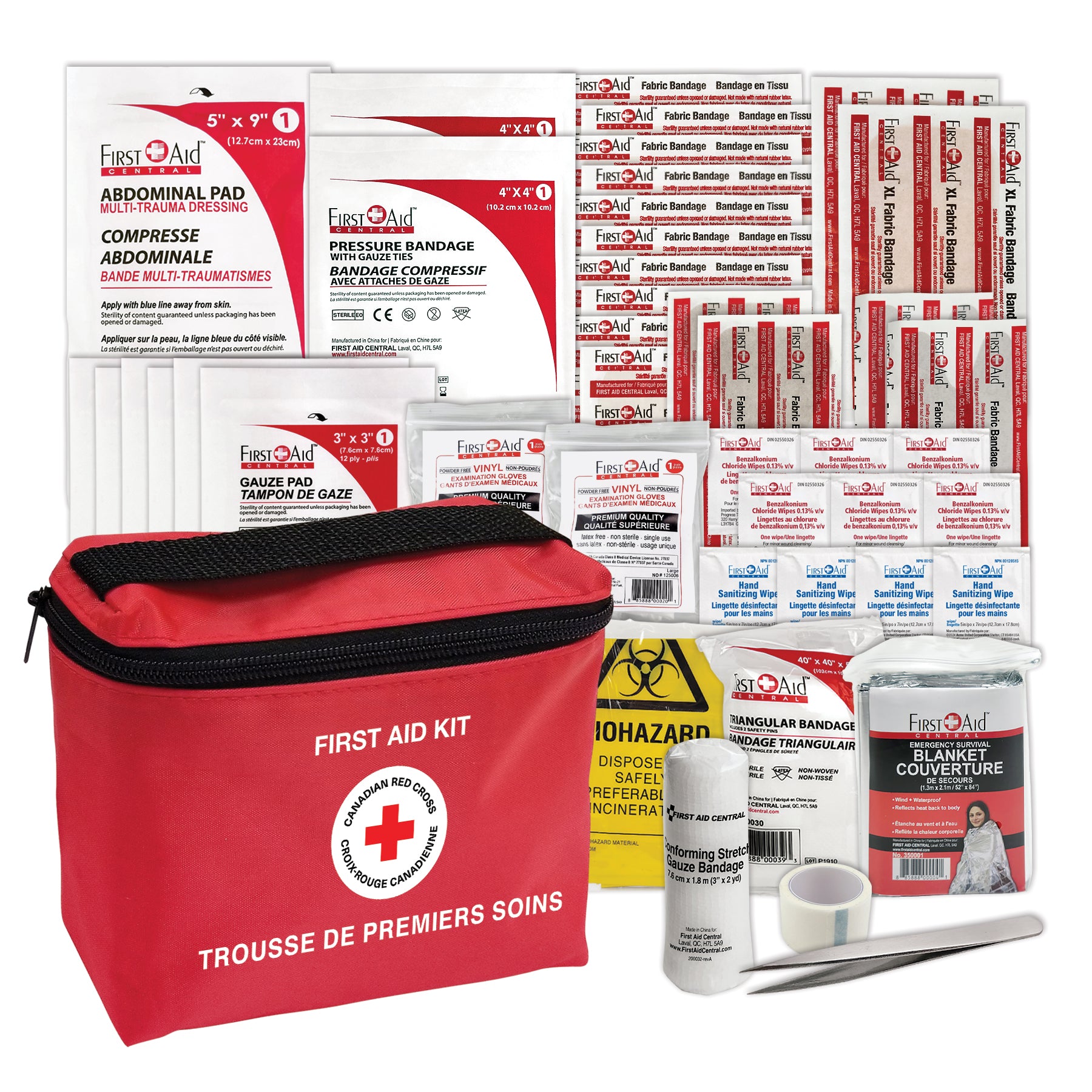 C.FIRST グッズ　23点セット Type 1 First Aid Kit – CSA Z1220-24 Standard Requirements