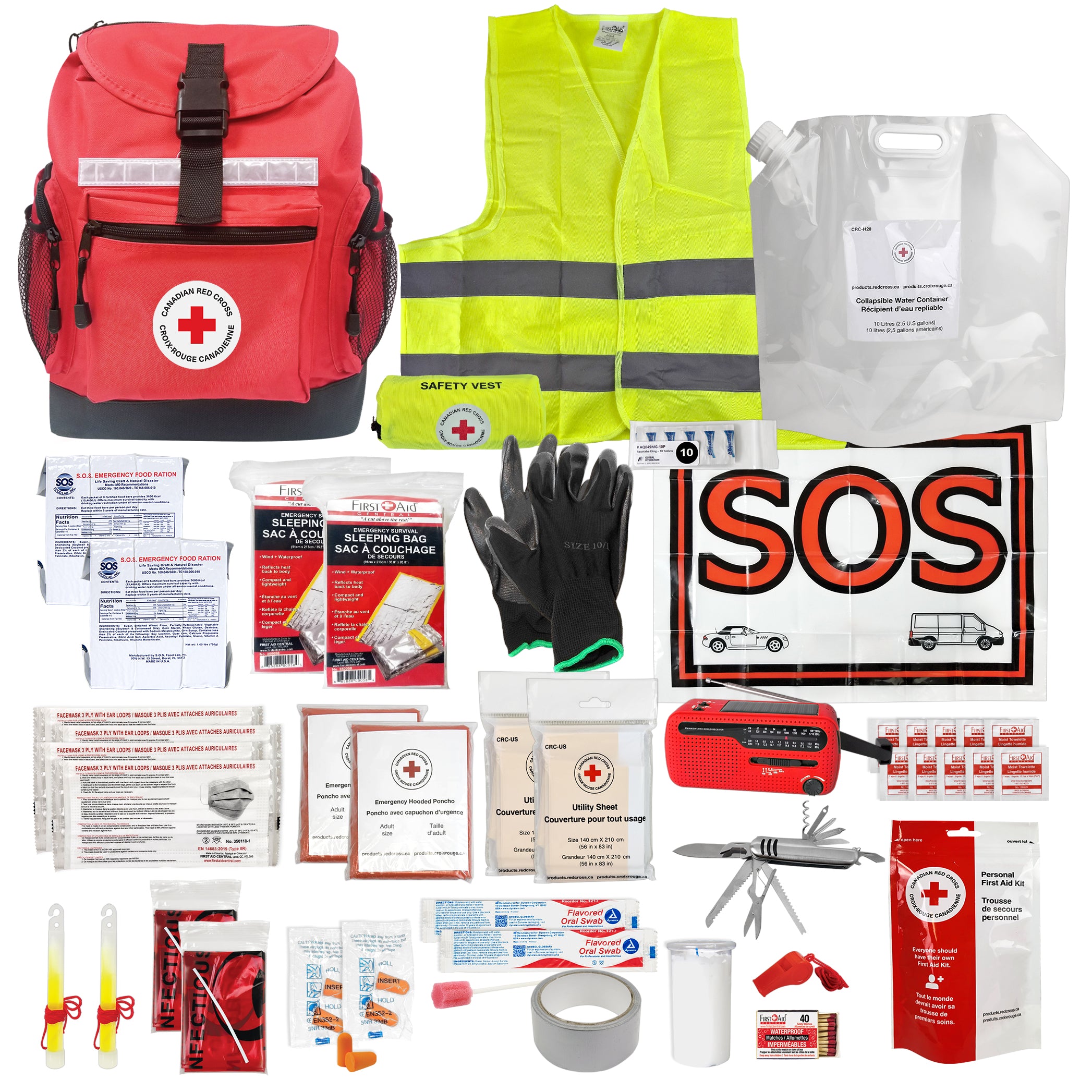 disaster survival gear 2-Person Deluxe Disaster Preparedness Kit