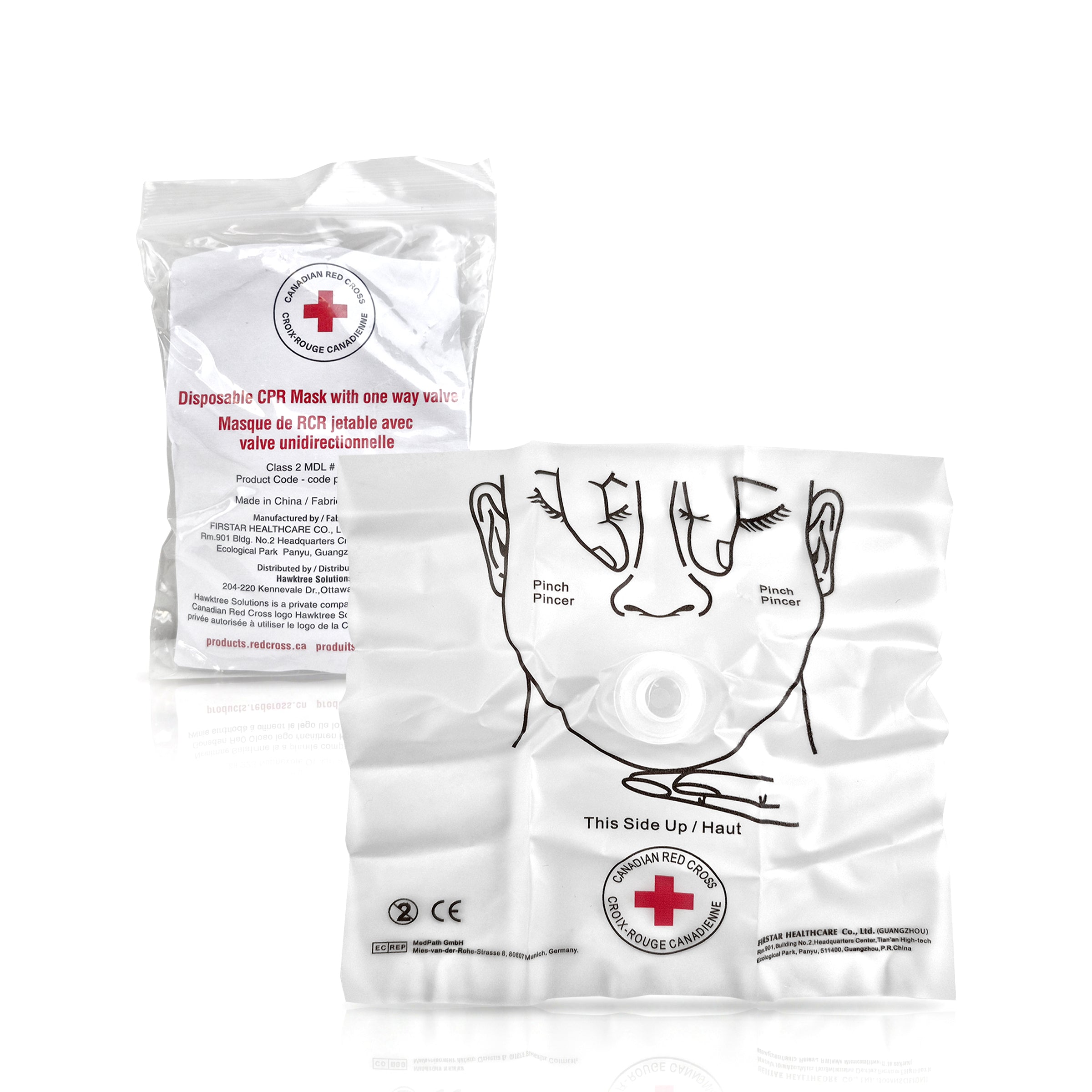 CPR Barrier with One Way Valve