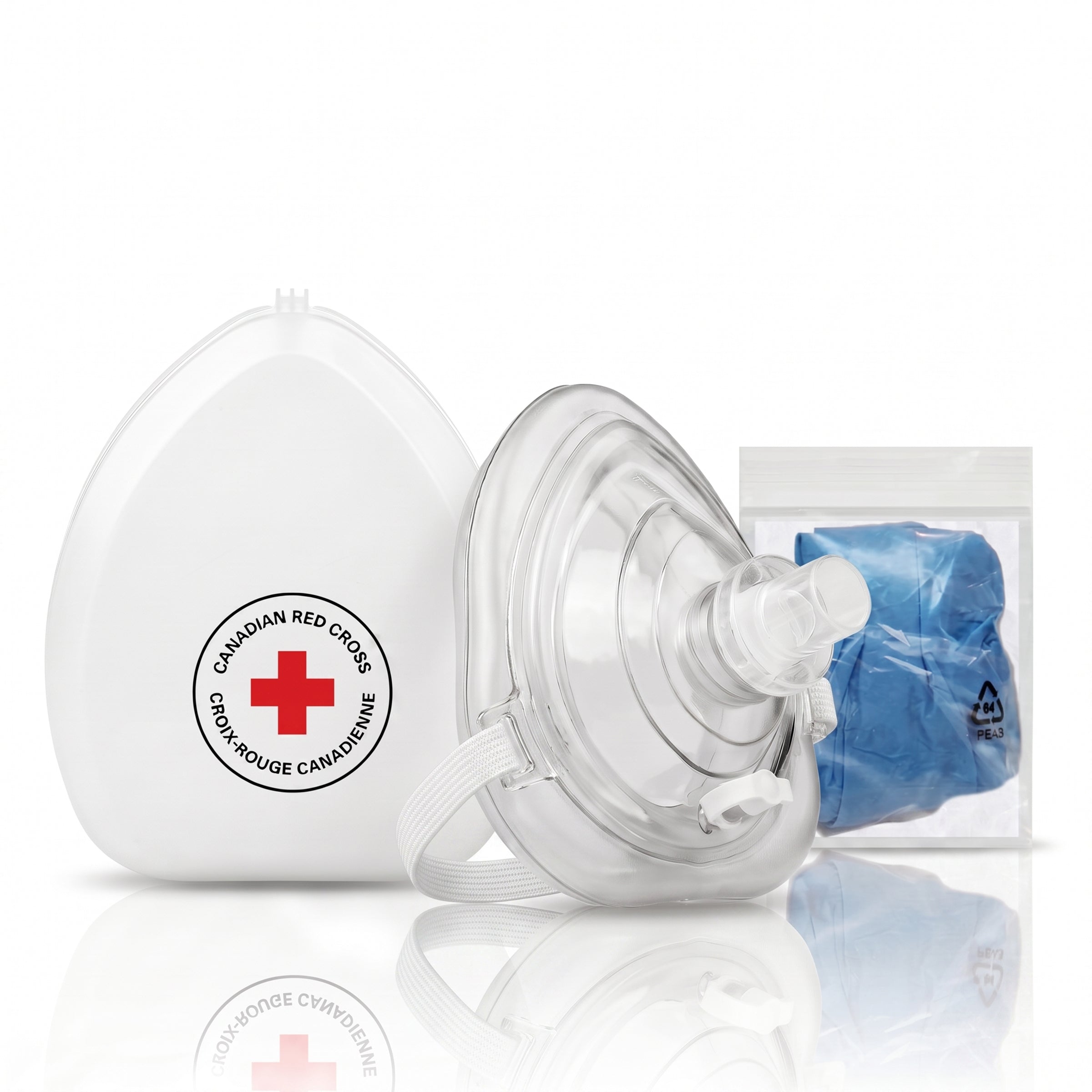 Masque de RCR avec valve unidirectionnelle – Barrière de protection pour adulte