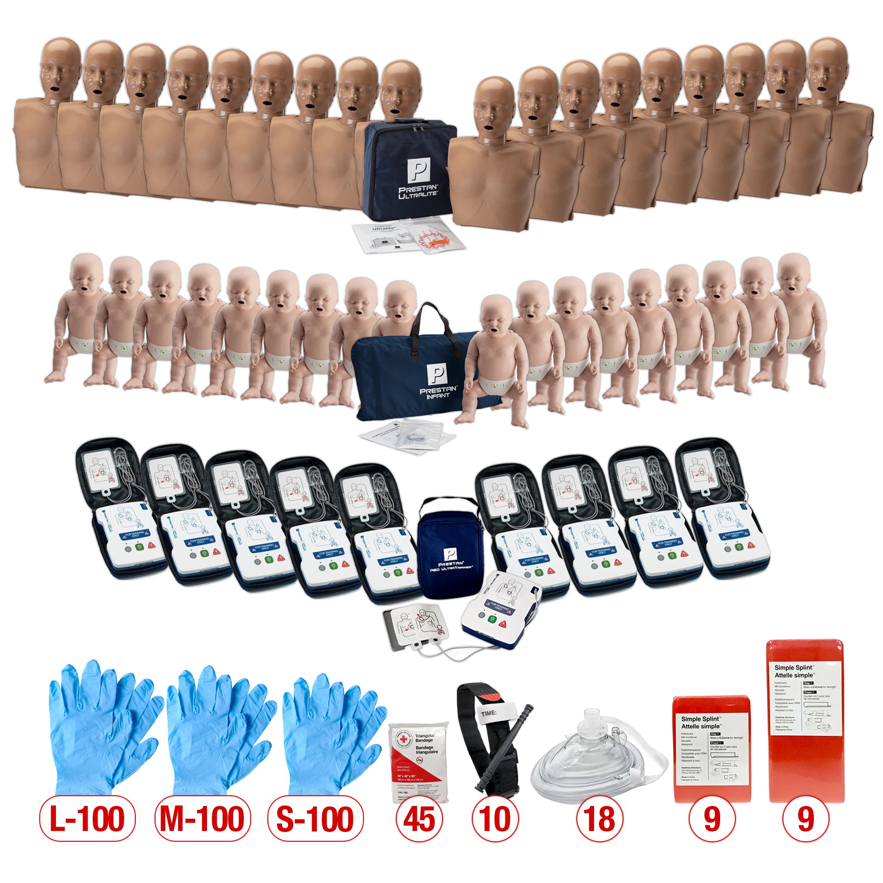First Aid & CPR Trainers, Large Starter Kit