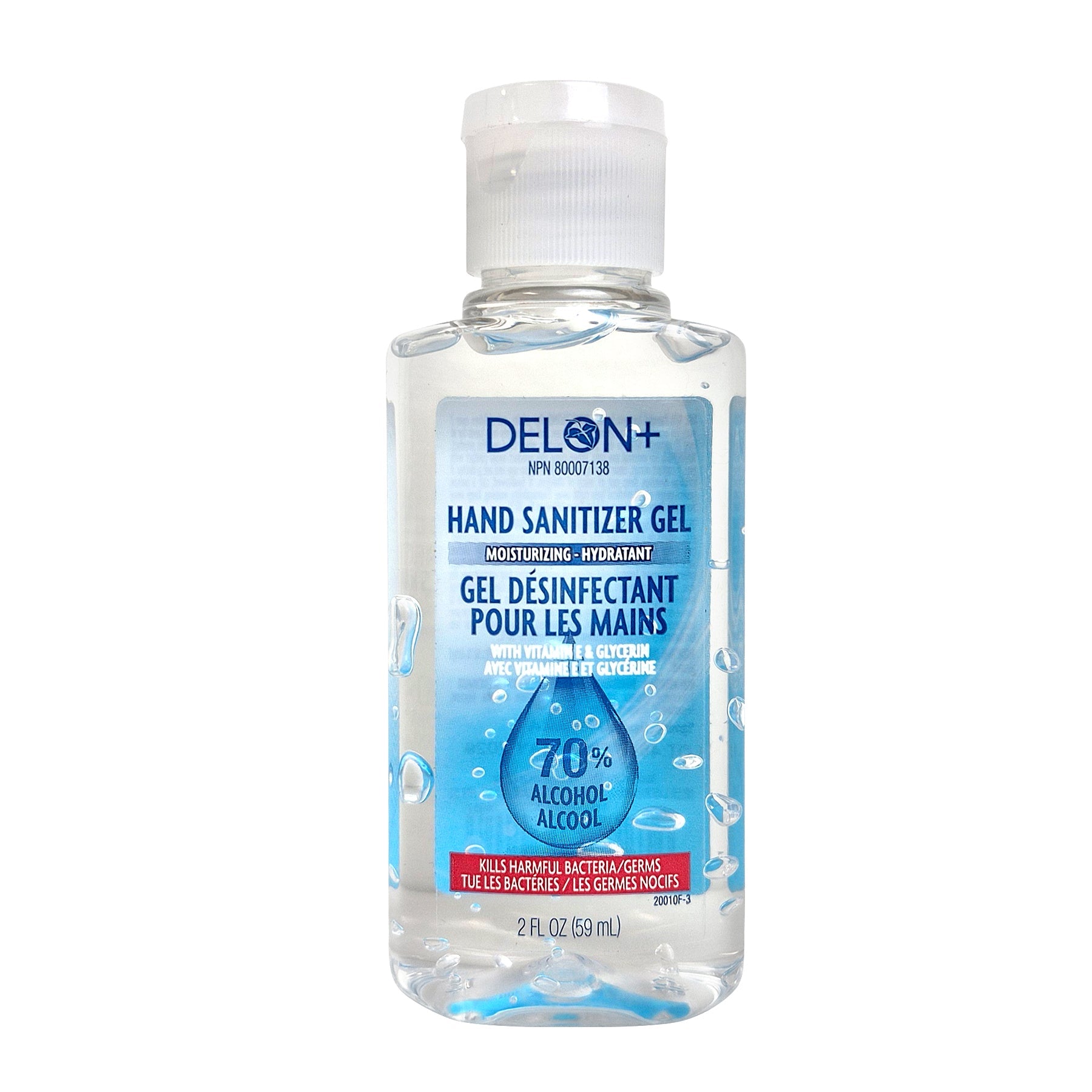 Gel désinfectant pour les mains - 70% d'alcool - 59 ml