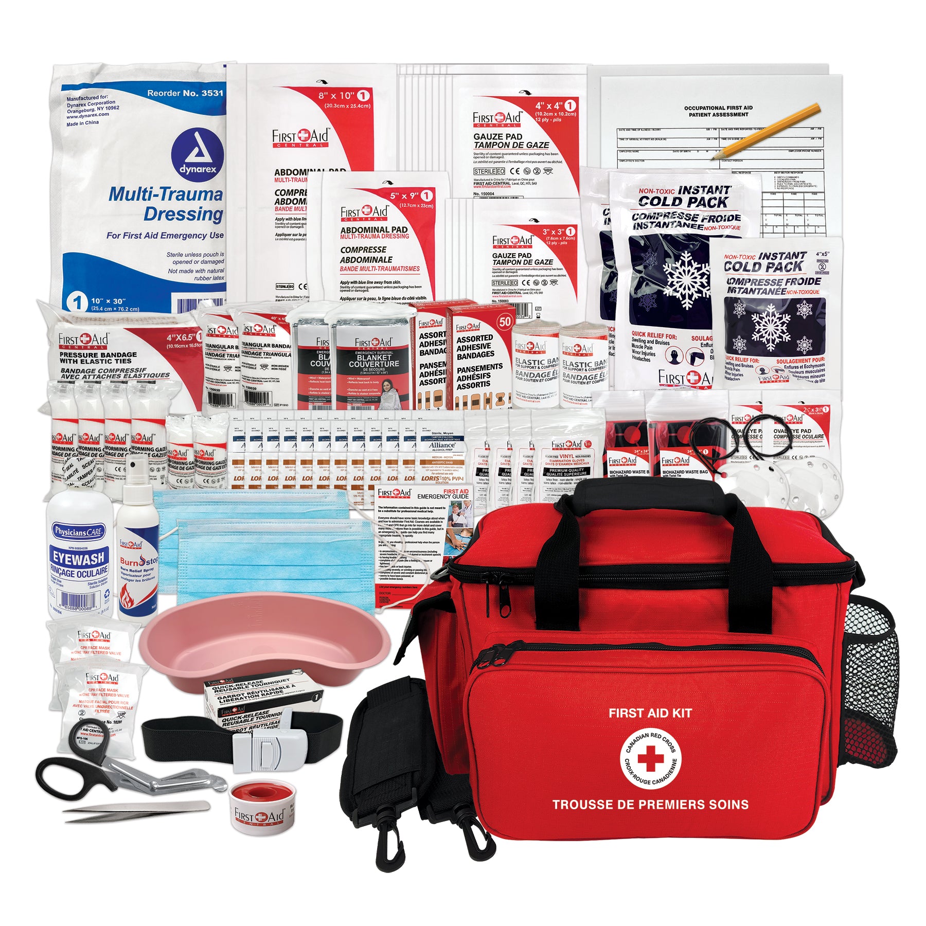 Trousse de premiers soins pour traumatologie sportive