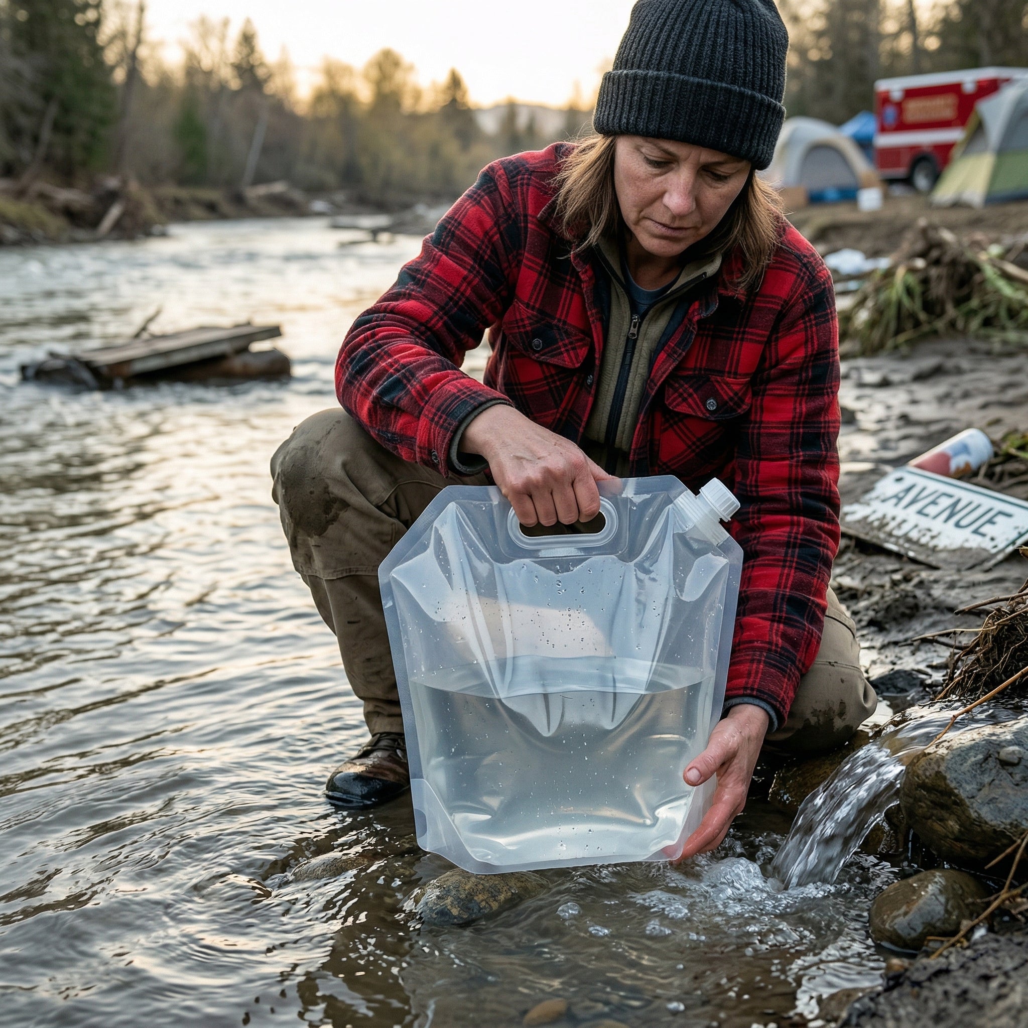 Conteneur à eau pliable de 10 L de la Croix-Rouge canadienne – Stockage d'hydratation d'urgence
