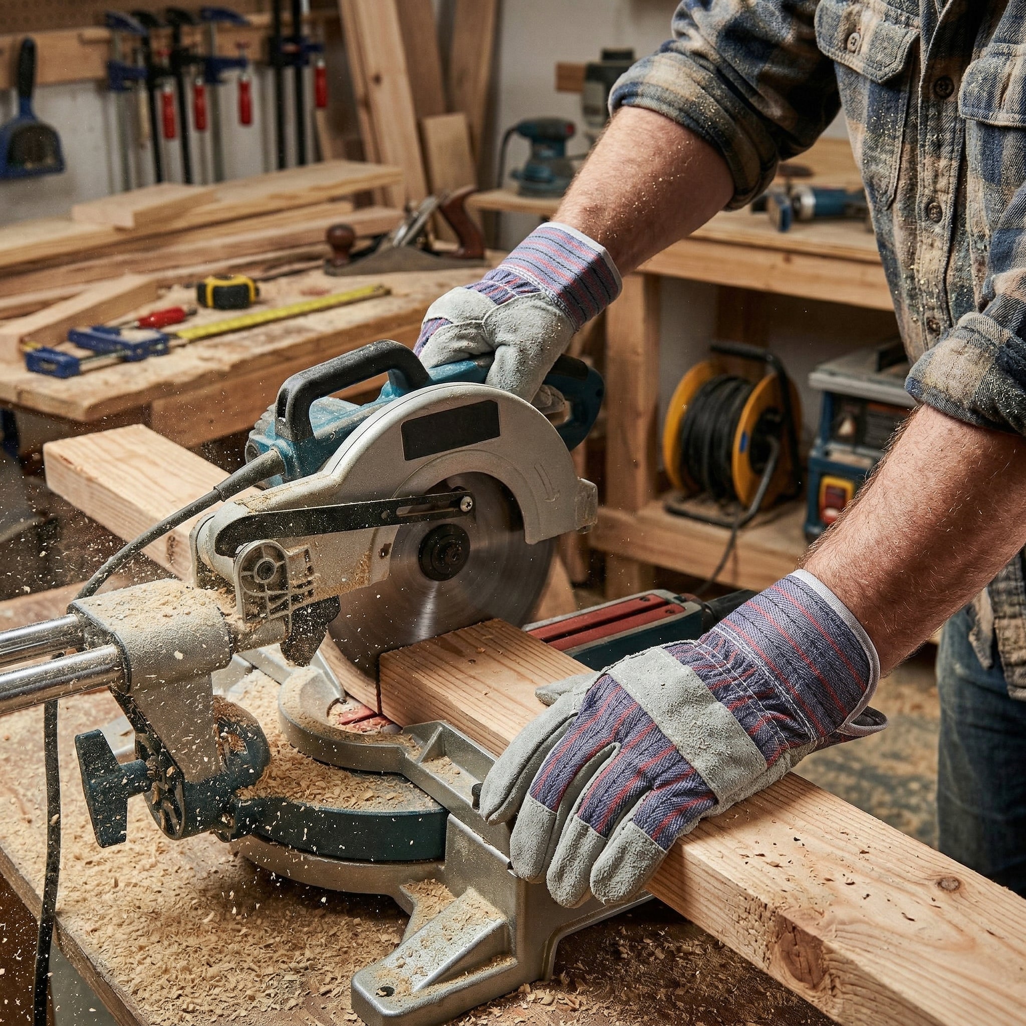 Gants de travail en cuir (1 paire)