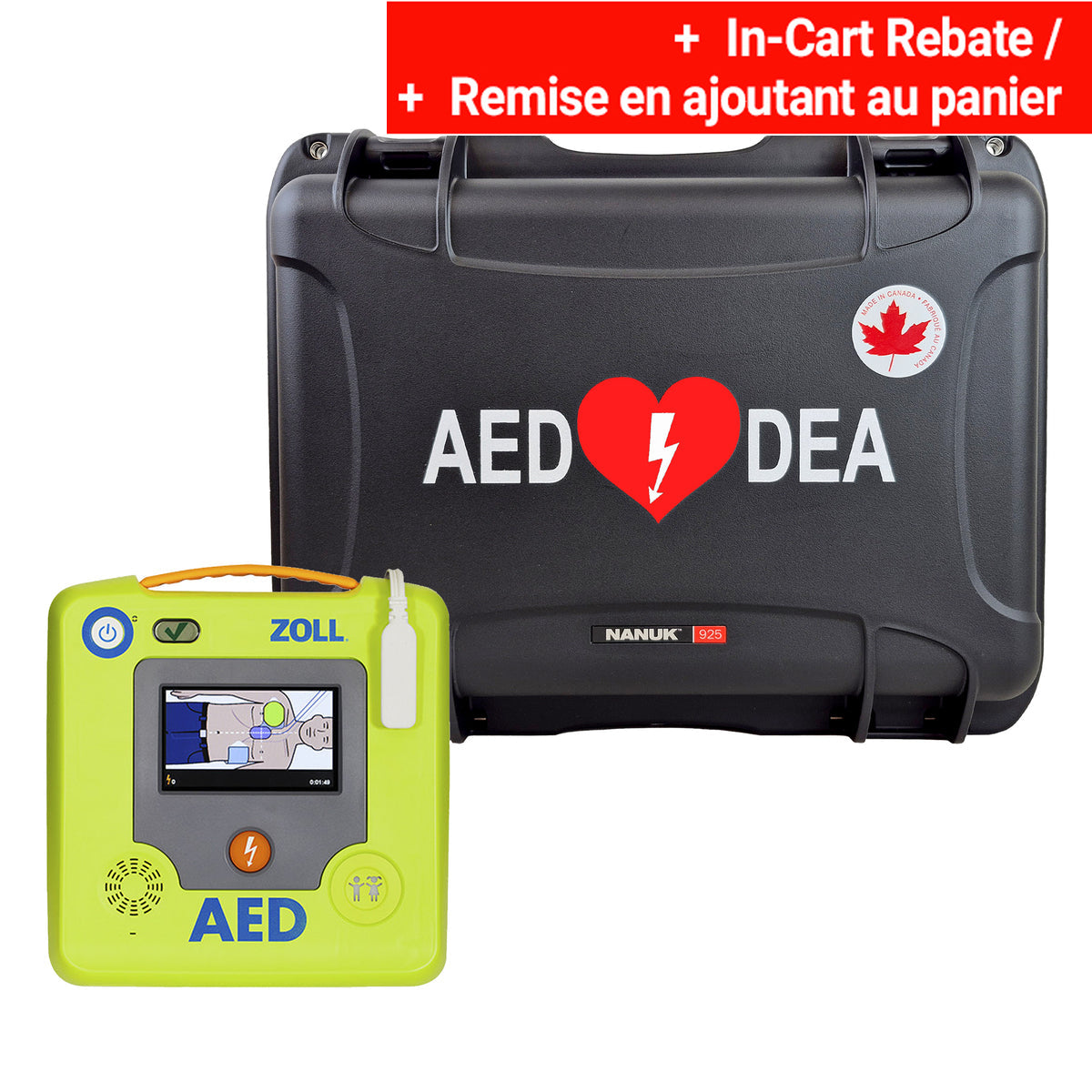 Zoll AED 3 Defibrillator with Nanuk Case | Canadian Red Cross