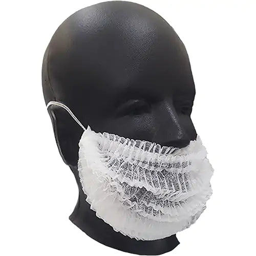 Beard Covers, Polypropylene, White