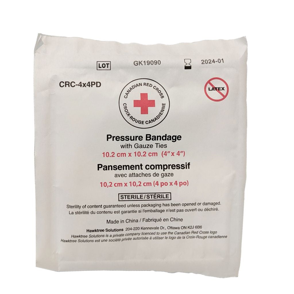 Sterile Pressure Dressing with Gauze Ties