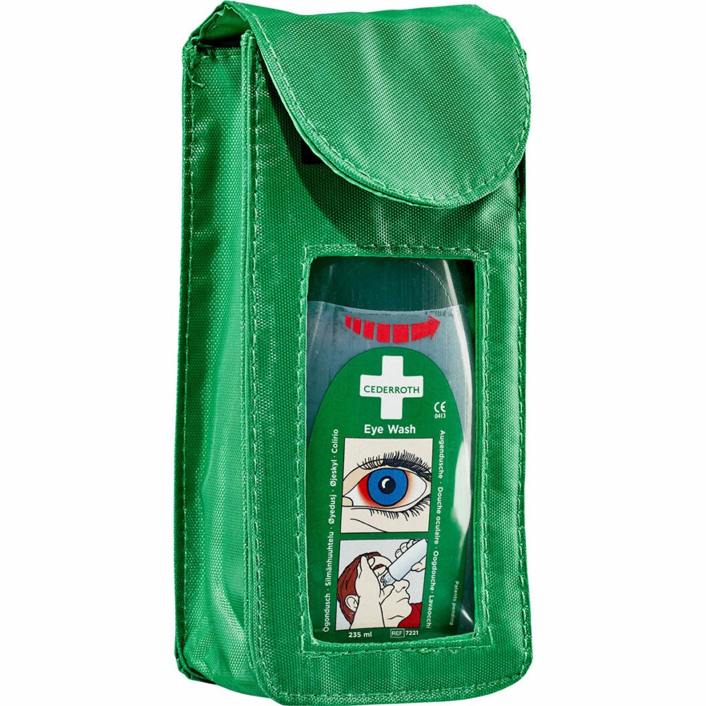 Étui pour solution stérile de lavage des yeux