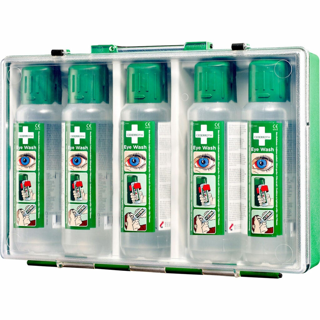 Sterile Eye Wash Solution in Case