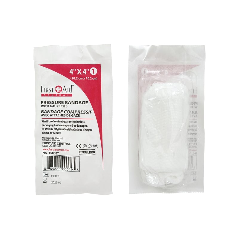 pressure dressing Applying a dressing: First aid in the mountains Tutorial (30/43) Compress Pressure Bandages w/Gauze Ties,