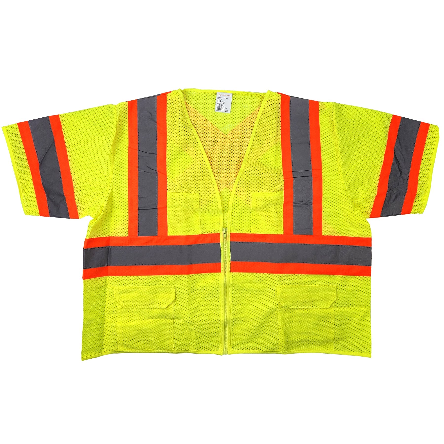 Gilet de sécurité solide haute visibilité - Jaune - Très Grand