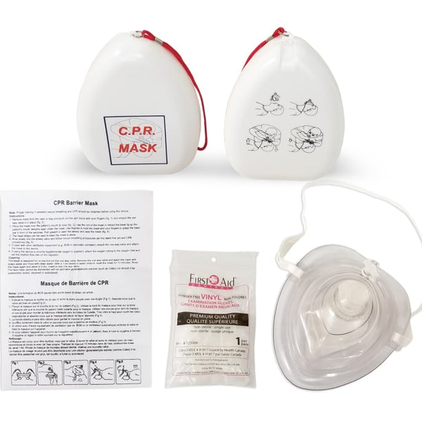 Masque RCR Avec Poches 200 Et O2 - Étui Rigide + Gants Inclus - Neuf ASA Techmed