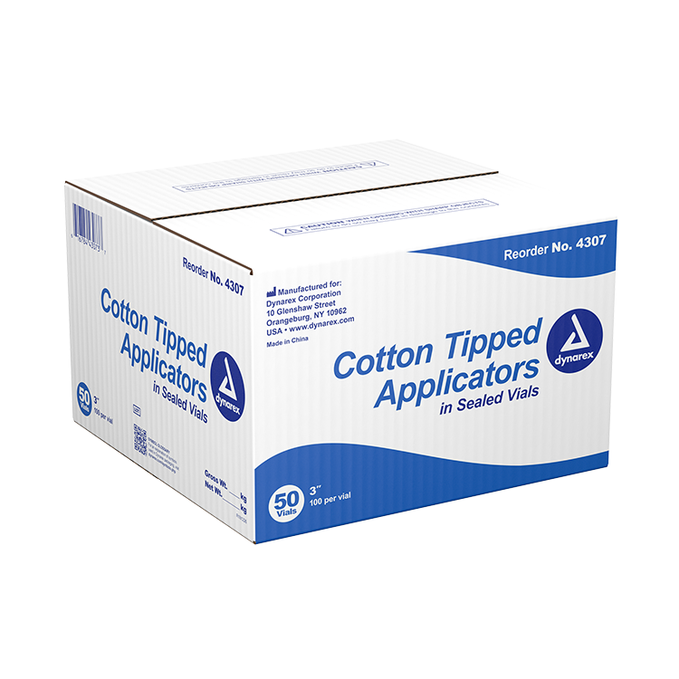 Cotton Tip Applicators in Sealed Vial - Non sterile Vial
