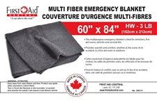 <tc>Couverture d'urgence épaisse multi-fibres (60" x 84") - 15% de réduction lors de l'ajout au panier</tc>