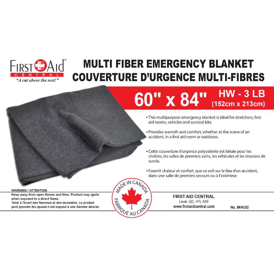 Multi Fibre Heavyweight Emergency Blanket (60" x 84")