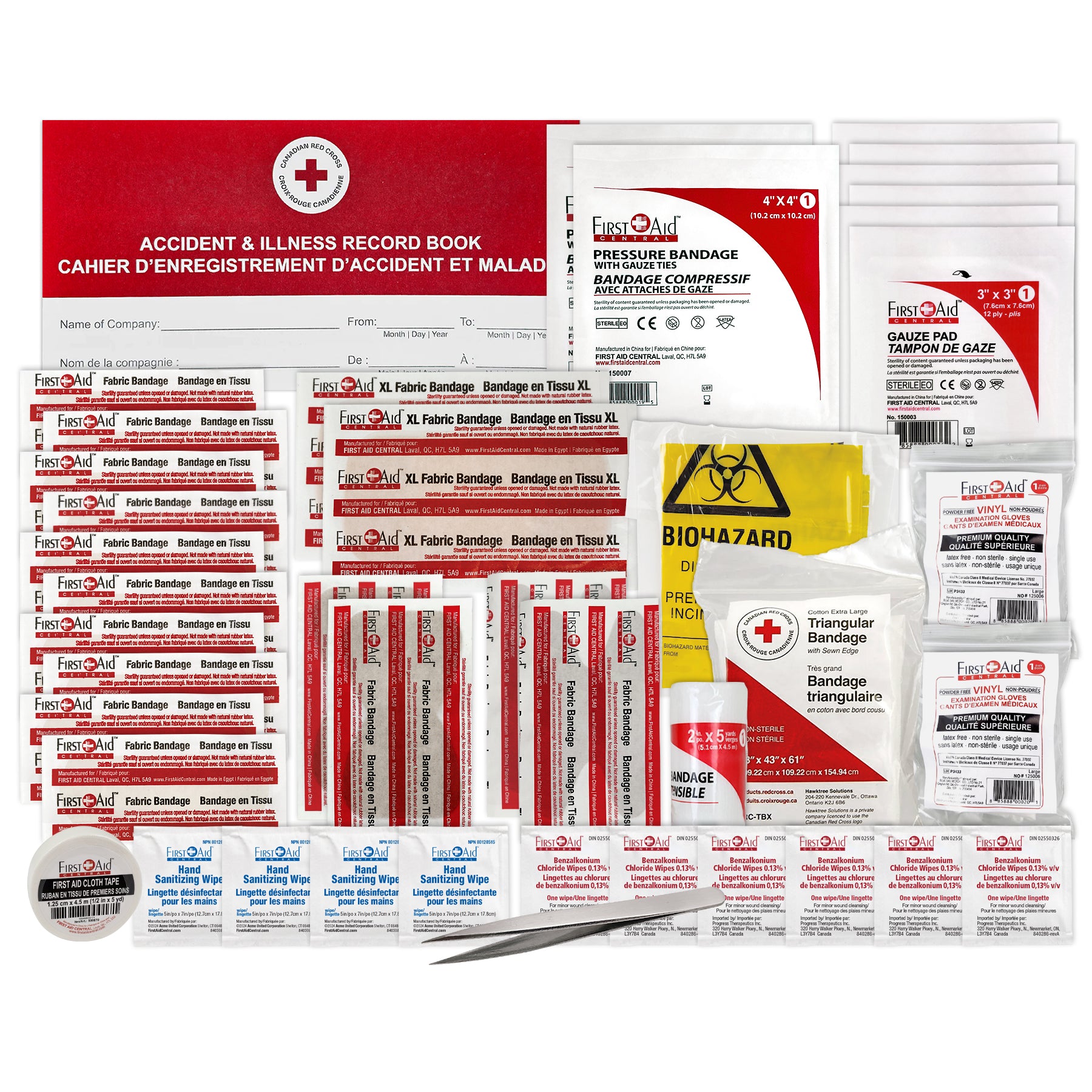 Trousse de premiers soins personnelle de la Colombie-Britannique