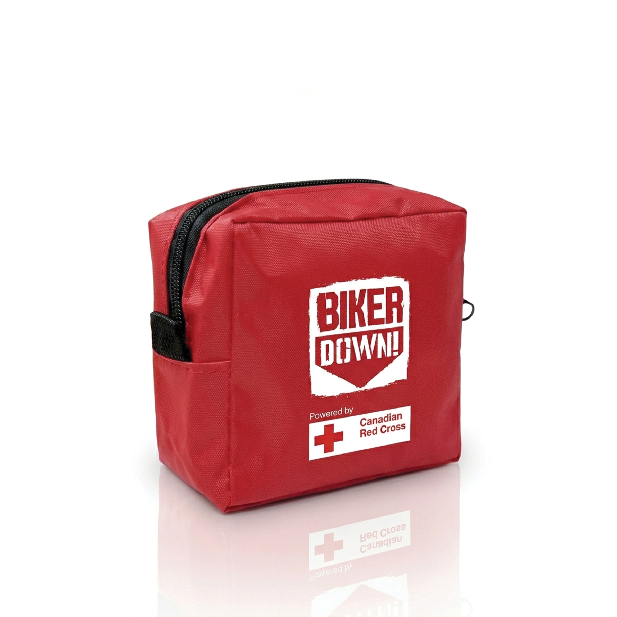 Biker Down Personal First Aid Kit, Nylon, Red