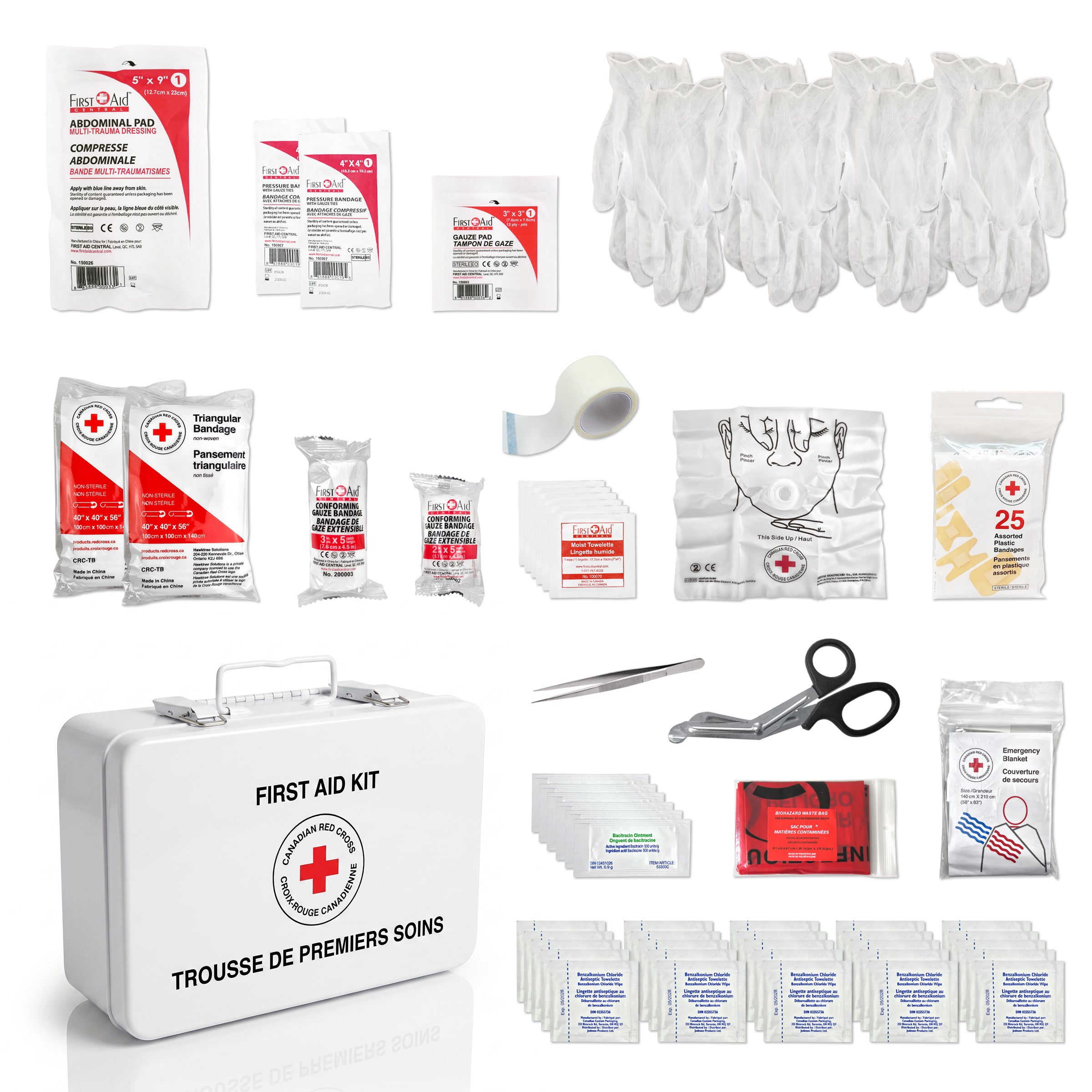 First Aid Kit Type 2 Basic, as per CSA Z1220-17 Standard - Small (2-25 Persons)
