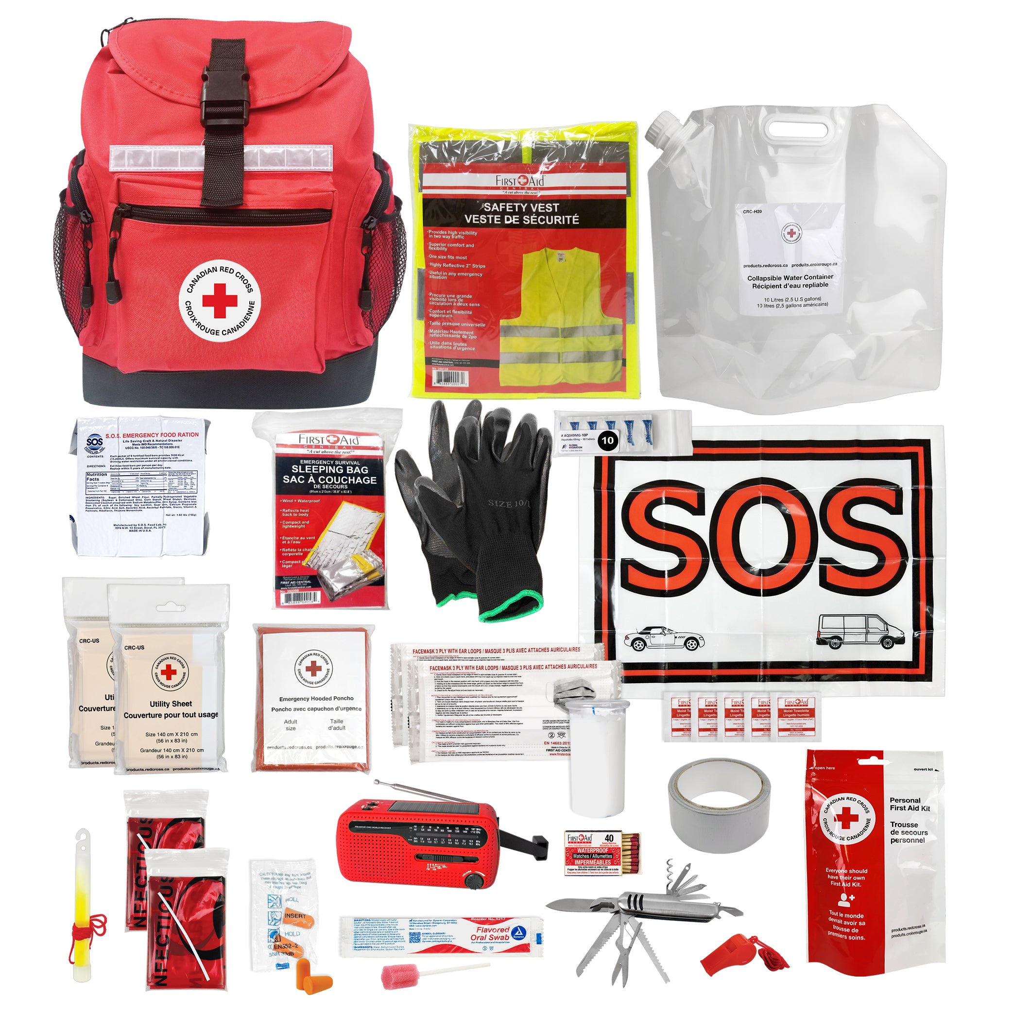 1 Person Deluxe Disaster Preparedness kit