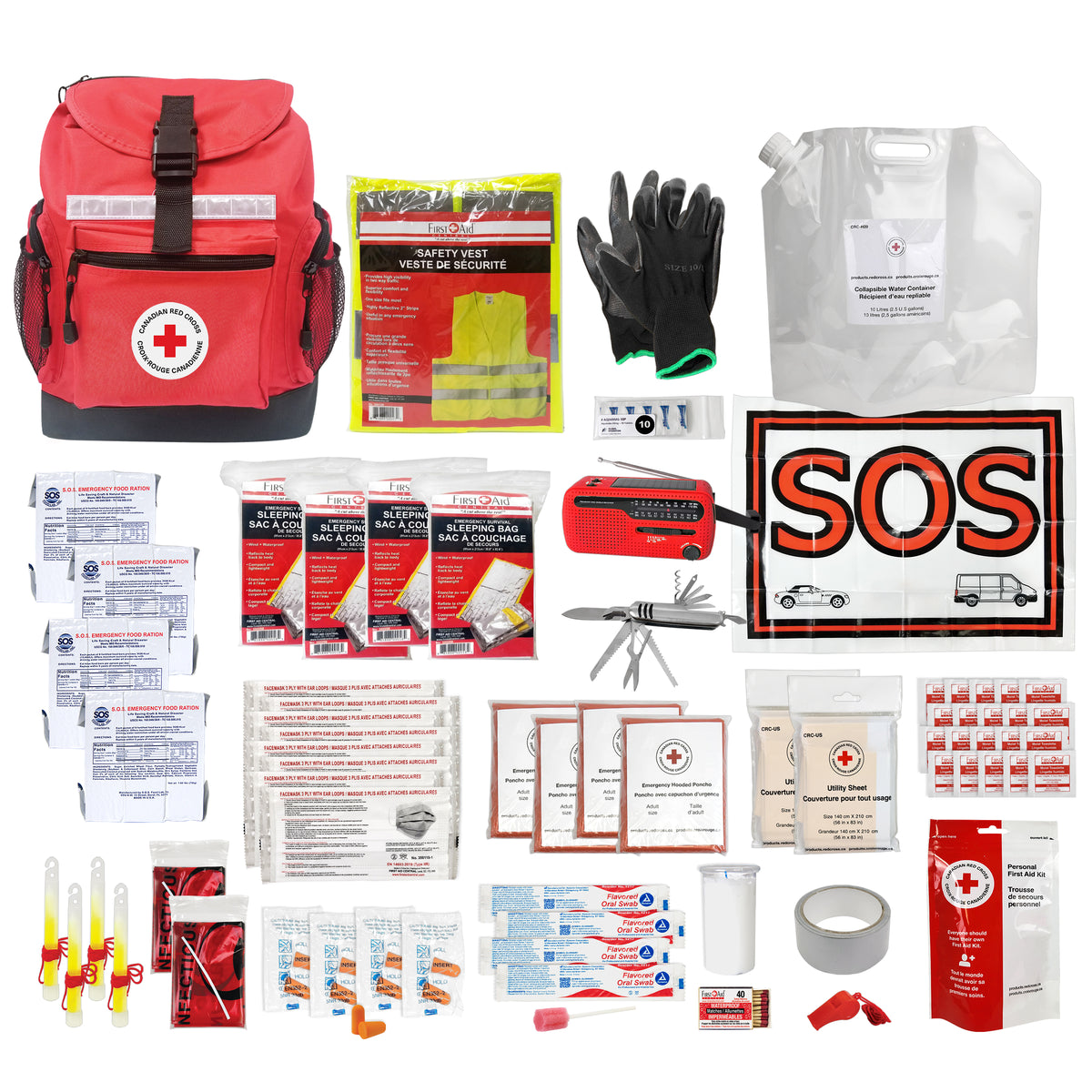 4 Person Deluxe Disaster Preparedness kit