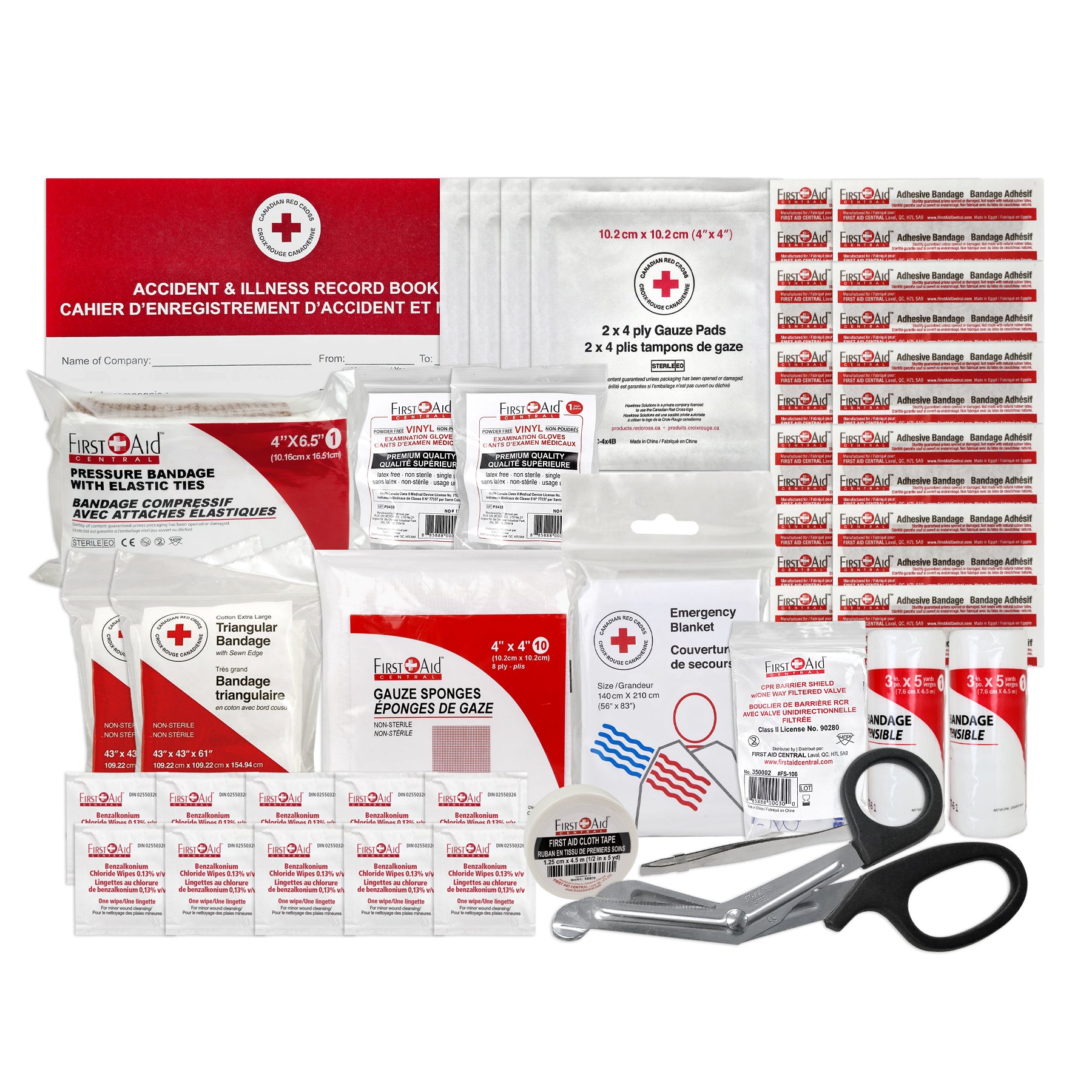 Trousse fédérale de premiers soins en milieu de travail – Type A