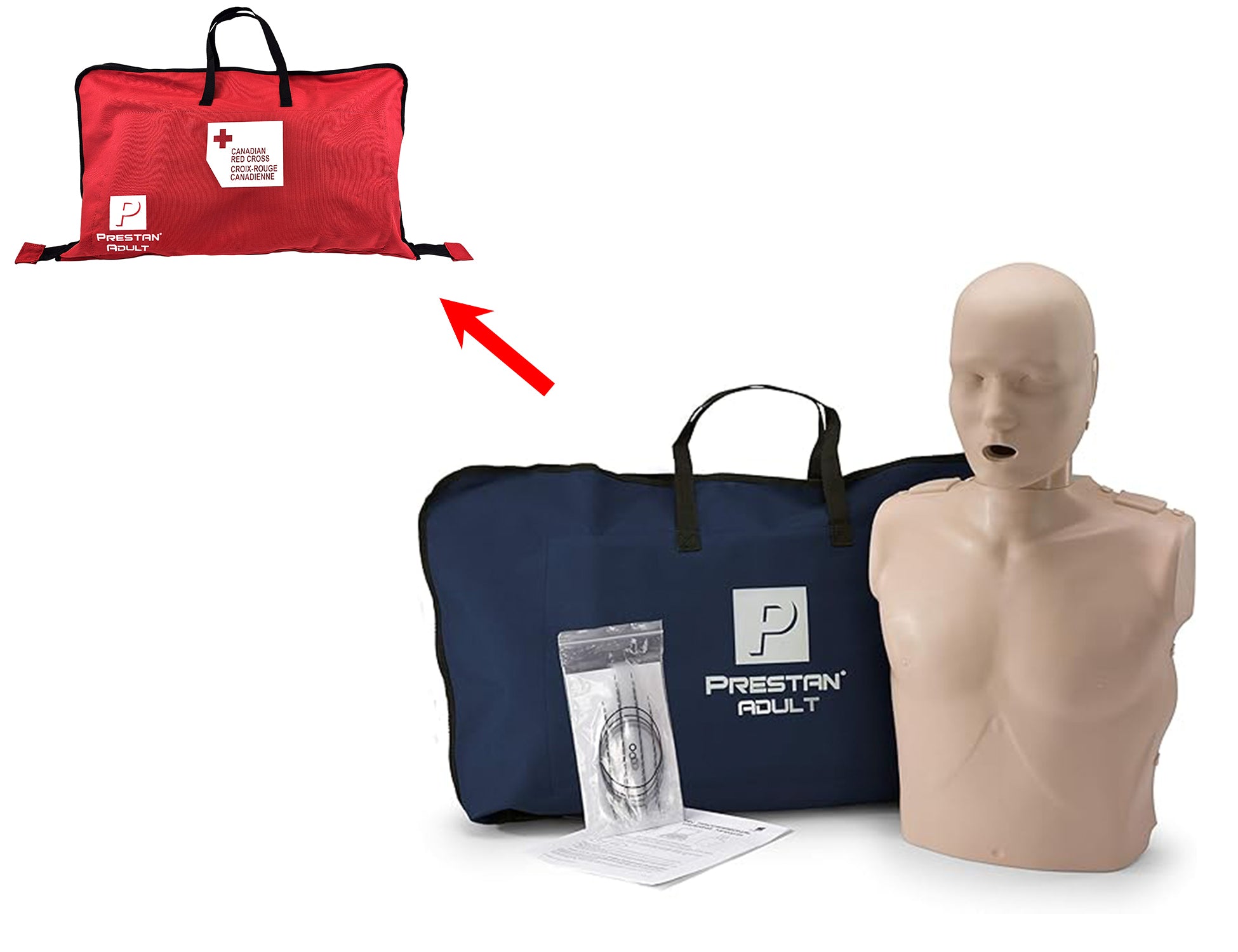 PRESTAN Professional Adult Manikin - Medium Skin - No CPR Feedback - Liquidation