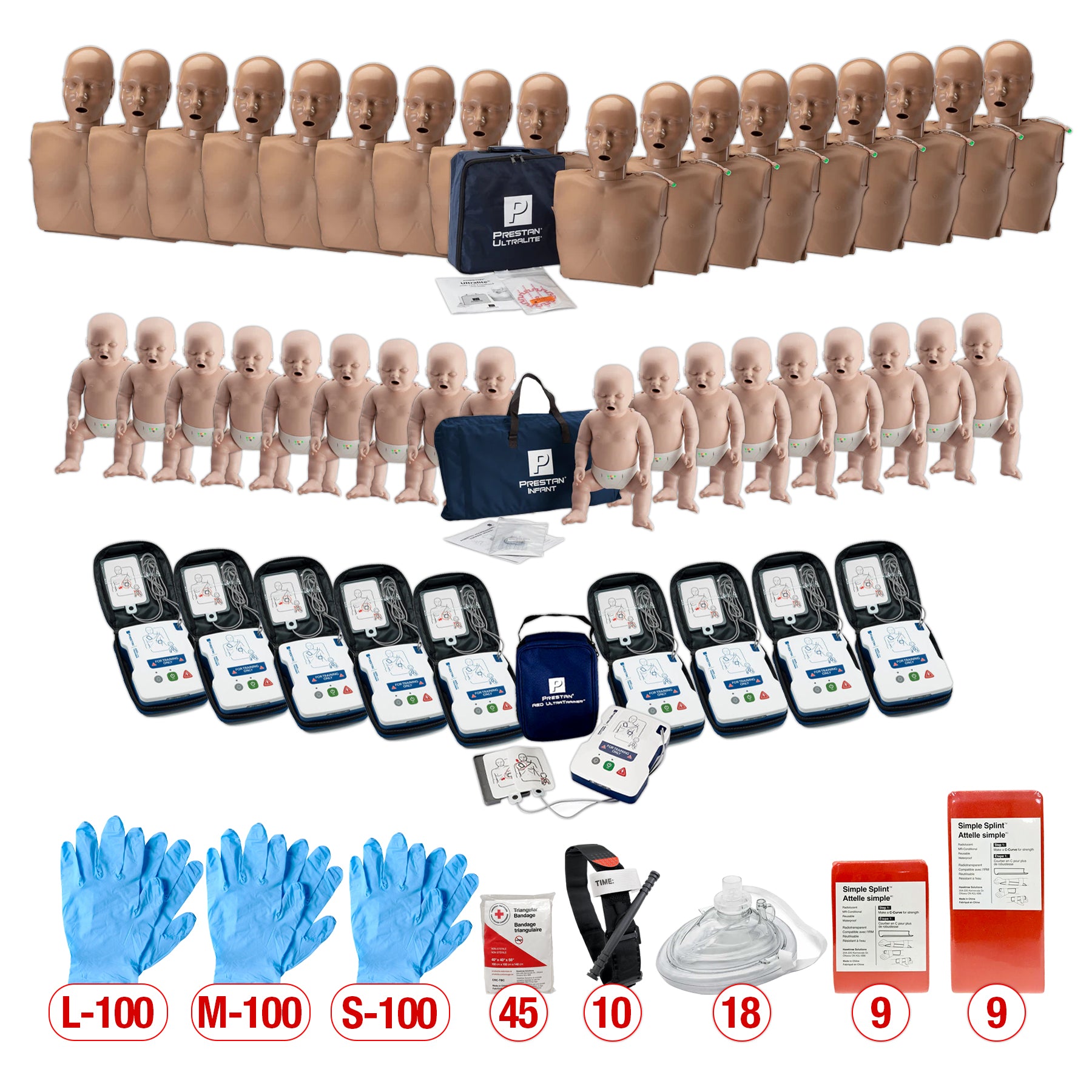 First Aid & CPR Trainers, Large Starter Kit