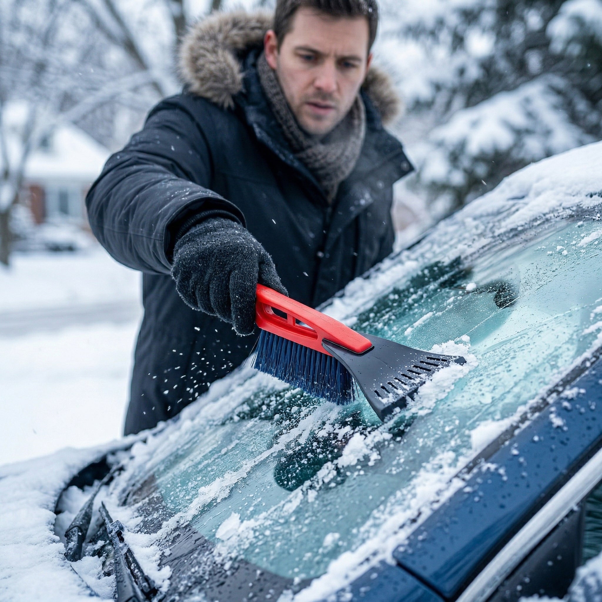 Snow Brush with Ice Scraper - 18"