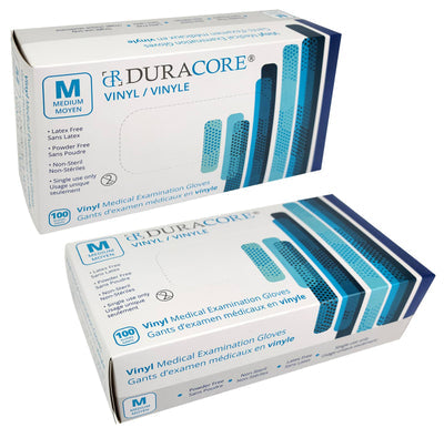 Vinyl Medical Exam Gloves, DuraCore (100)