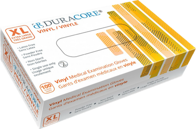 Vinyl Medical Exam Gloves, DuraCore (100)