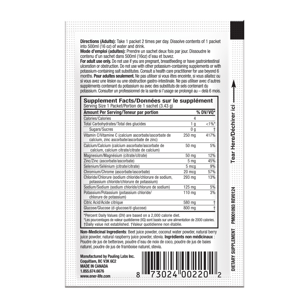 ENER-IV Electrolyte Drink Mixed Berry