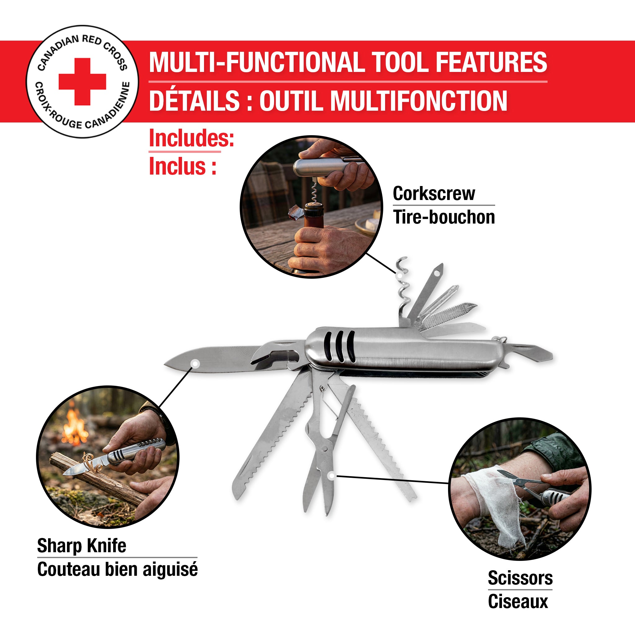 【みり】ヘナセット（RED 8 NB2+1＝11袋） 11-in-1 Multi-function Pocket Knife – Survival Utility Tool