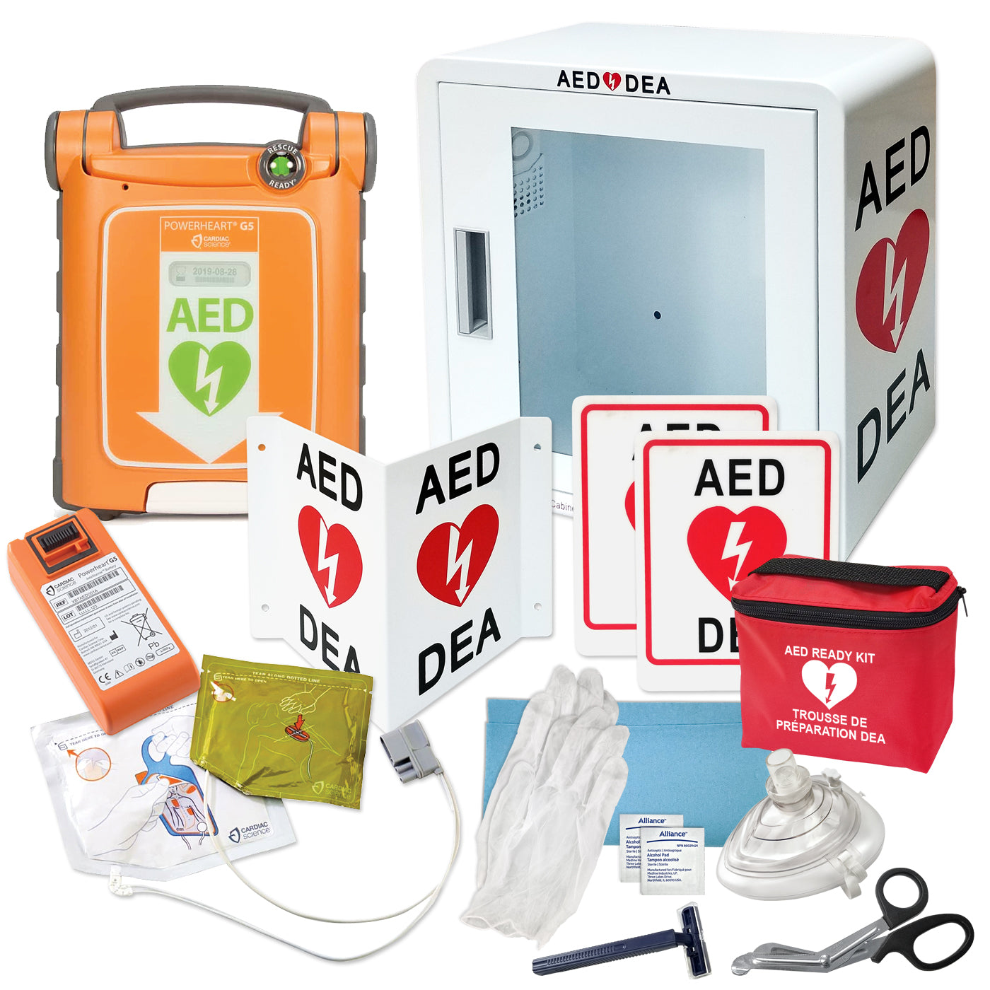 DEA Powerheart G5 - Ensemble complet