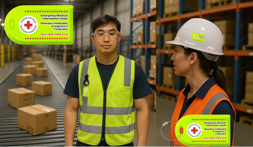 Étiquette d'identification 911 pour l'identification médicale et d'urgence (CRC) - Unité