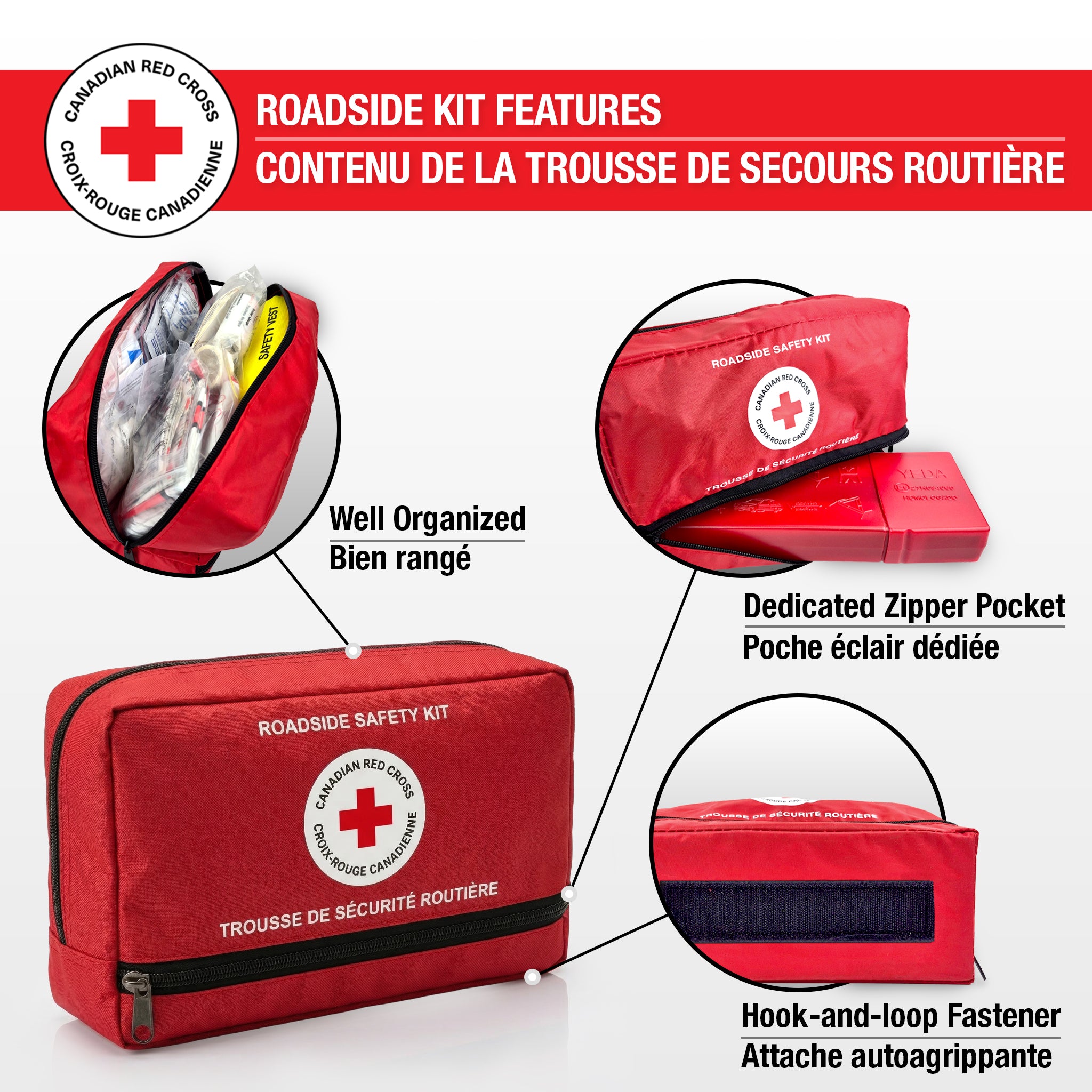 Deluxe Roadside First Aid & Safety Kit