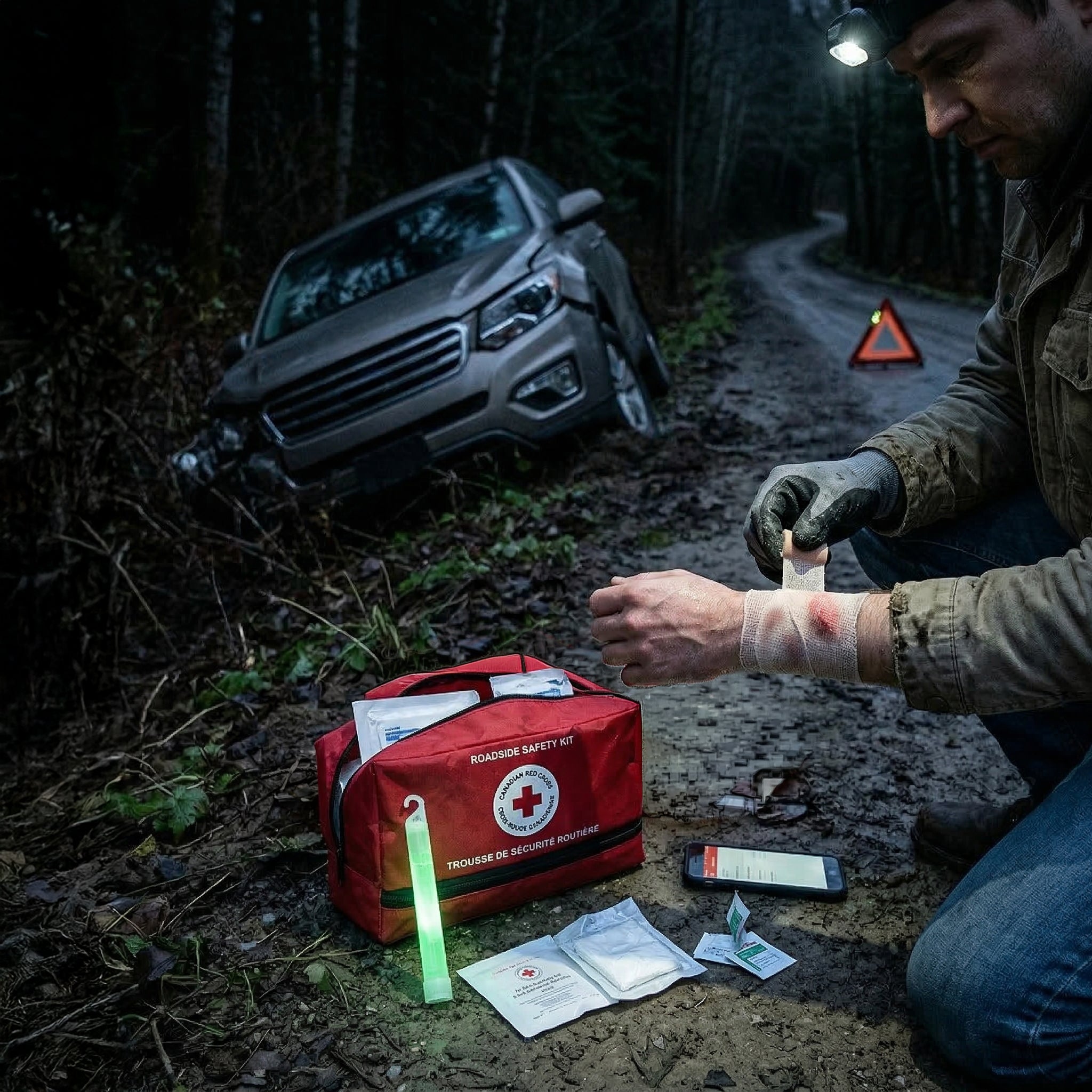 Deluxe Roadside First Aid & Safety Kit