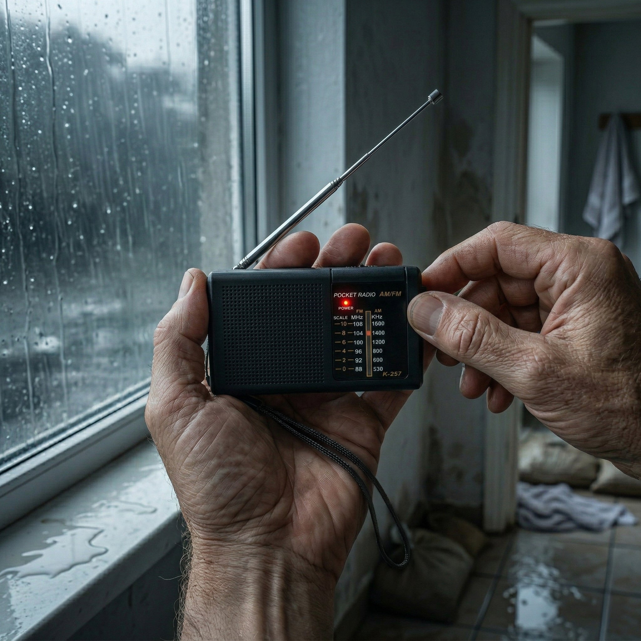 AM/FM Pocket Radio (2 AA batteries not included)